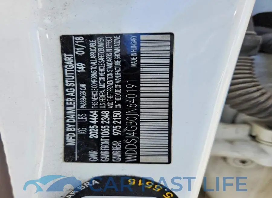 WDDSJ4GB0JN640191# 12