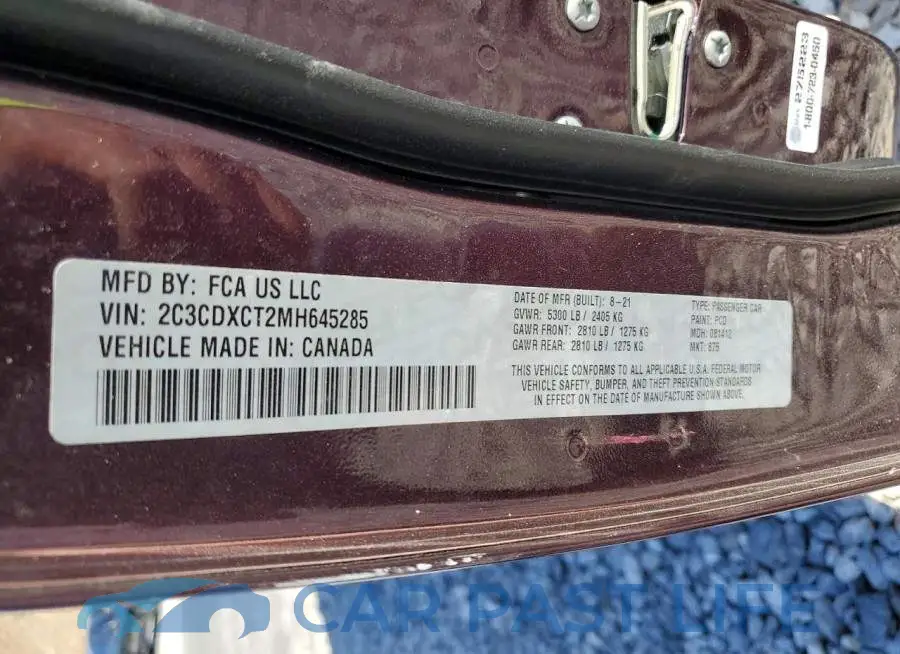 2C3CDXCT2MH645285# 13