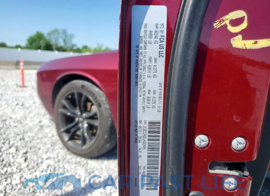 2C3CDZAG2JH322495# 12