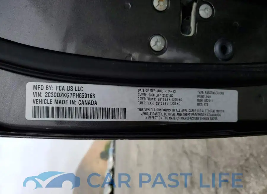 2C3CDZKG7PH659168# 12