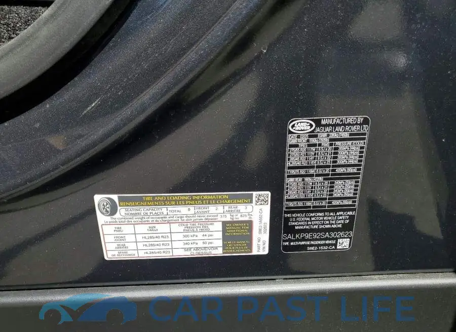 SALKP9E92SA302623# 14