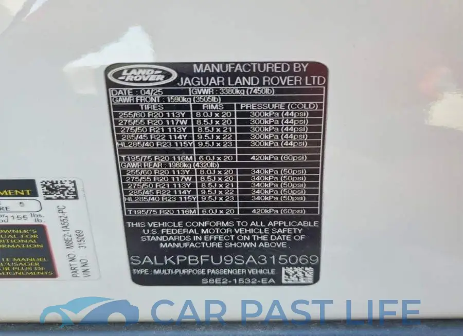 SALKPBFU9SA315069# 13