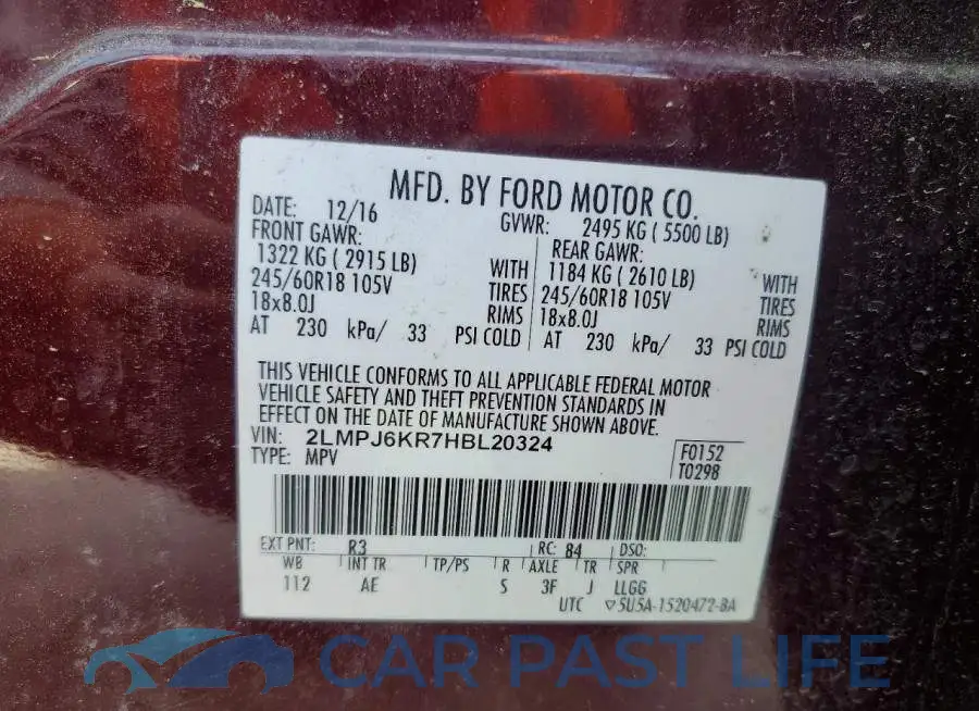 2LMPJ6KR7HBL20324# 14