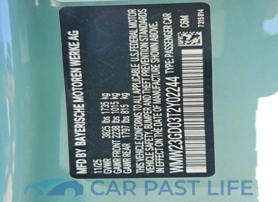 WMW23GD03T2Y02244# 13