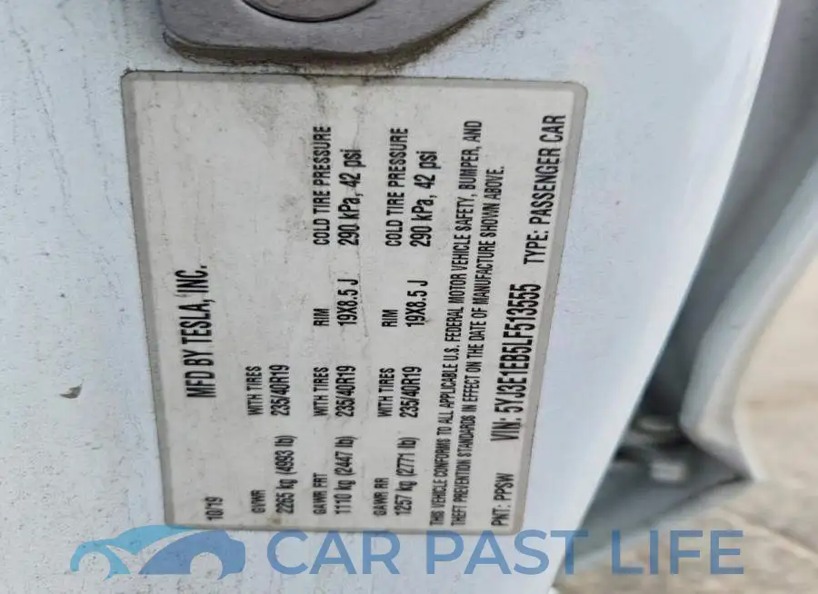 5YJ3E1EB5LF513555# 13