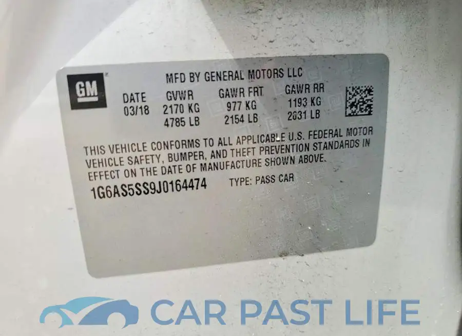 1G6AS5SS9J0164474# 12