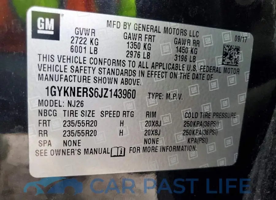 1GYKNERS6JZ143960# 13