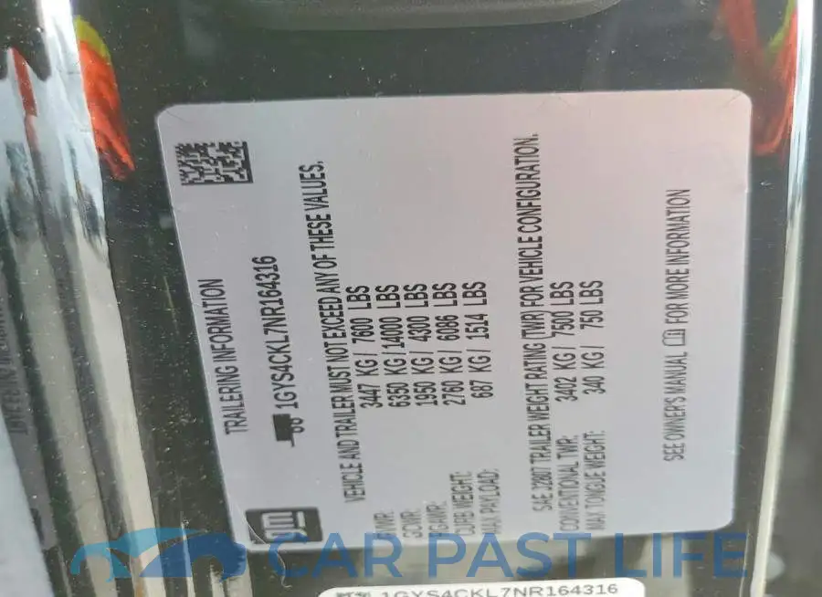1GYS4CKL7NR164316# 14