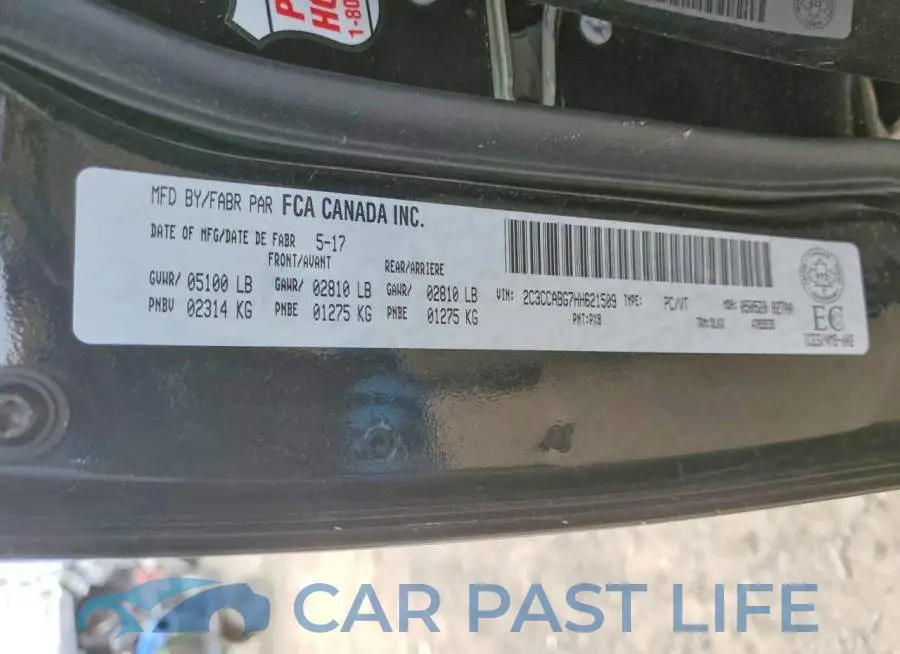 2C3CCABG7HH621509# 12