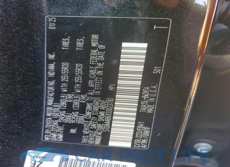 5TDAAAB6XSS023780# 14