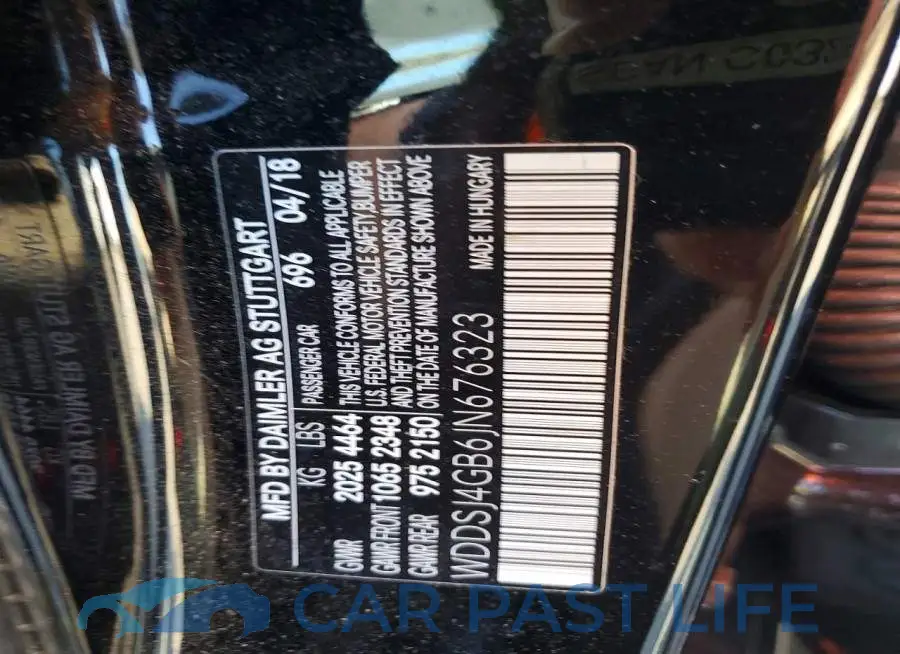 WDDSJ4GB6JN676323# 12