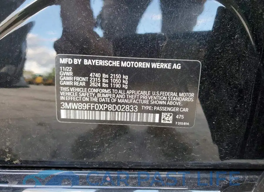 3MW89FF0XP8D02833# 12