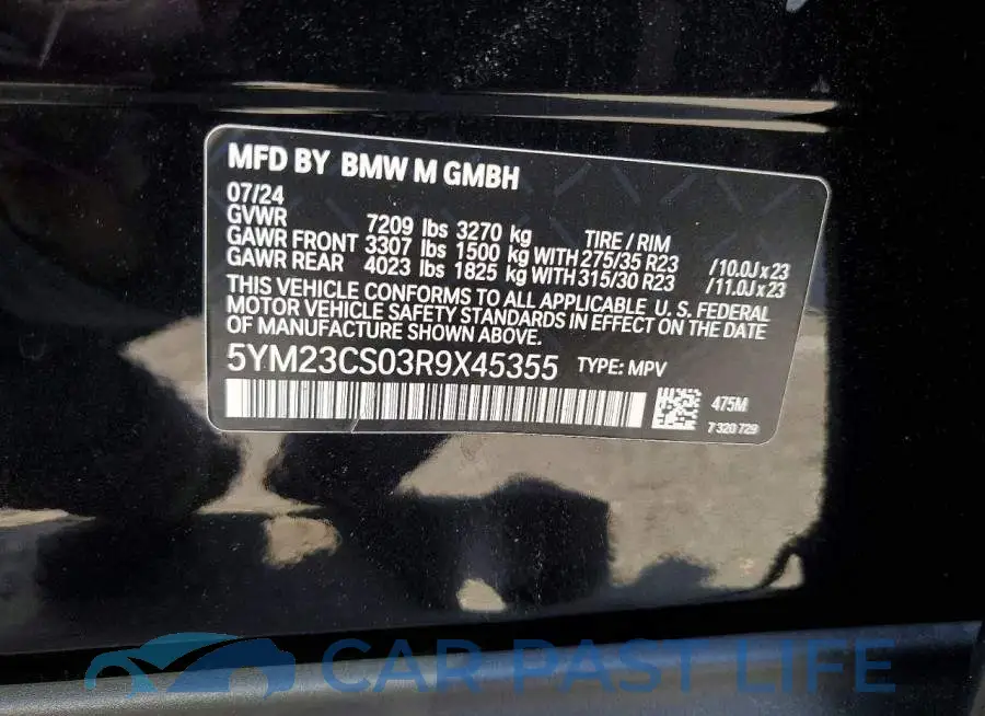 5YM23CS03R9X45355# 12