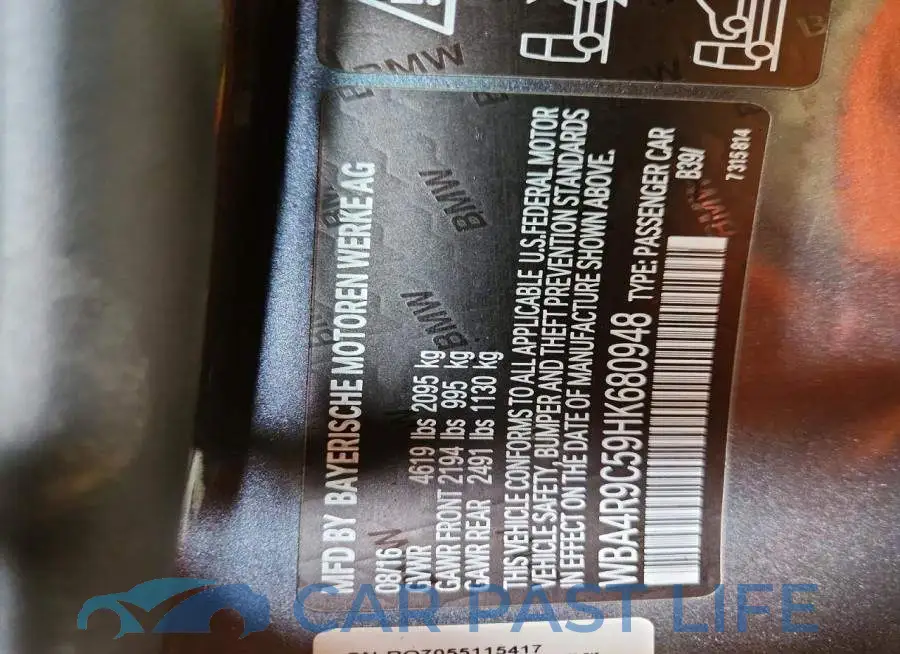 WBA4R9C59HK680948# 12