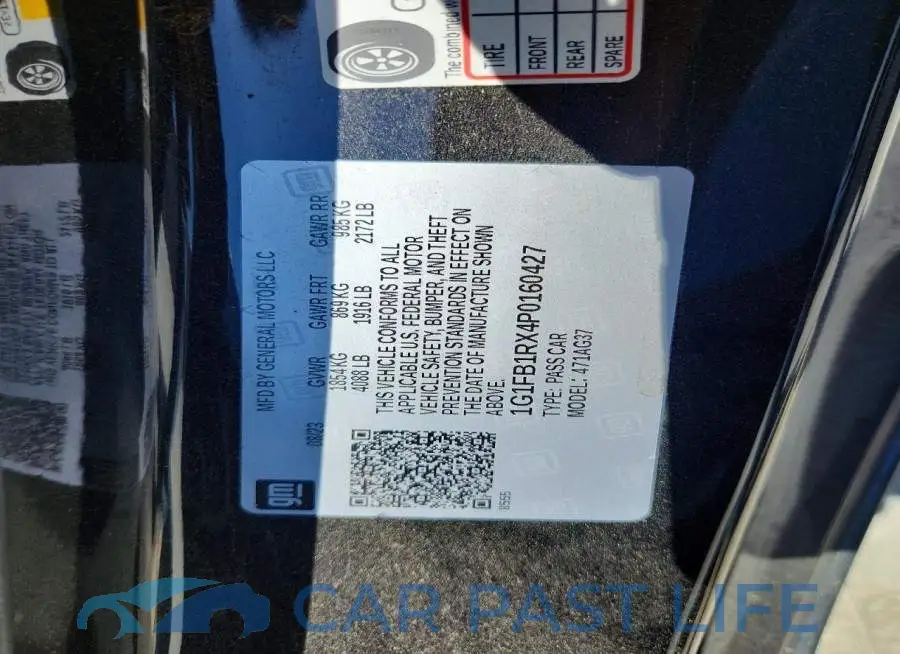 1G1FB1RX4P0160427# 12