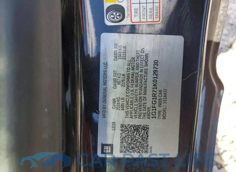 1G1FG1R71K0129730# 12