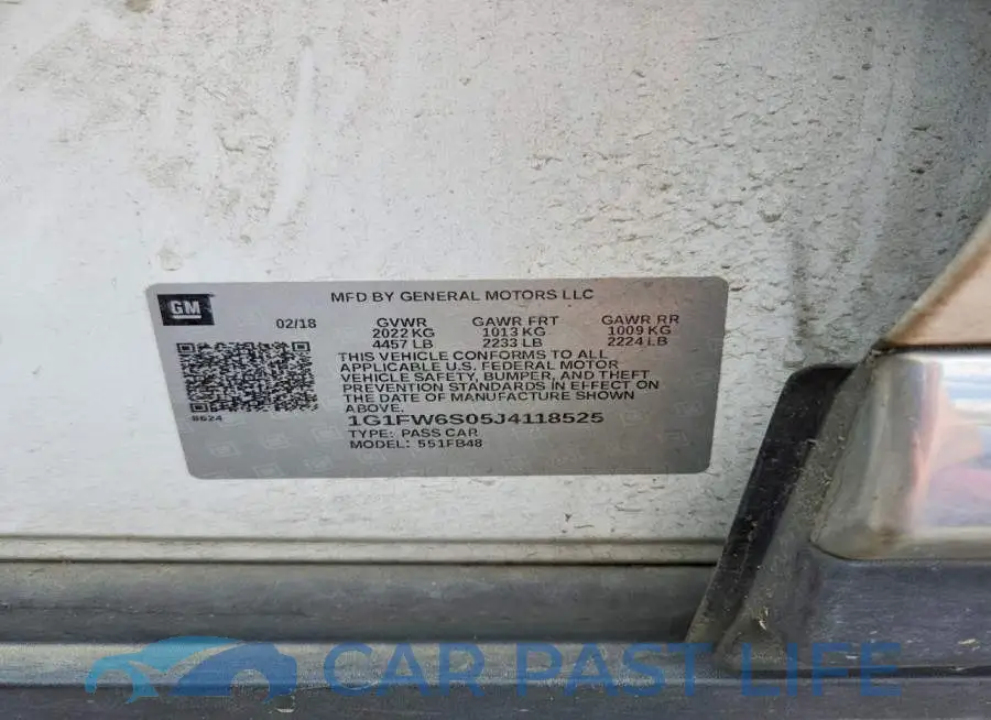 1G1FW6S05J4118525# 12