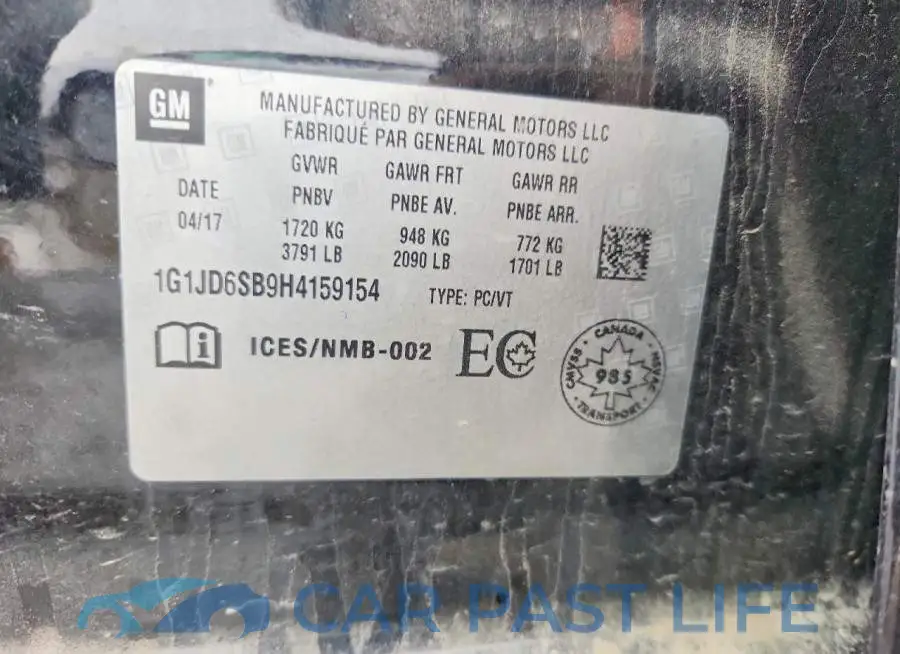 1G1JD6SB9H4159154# 12