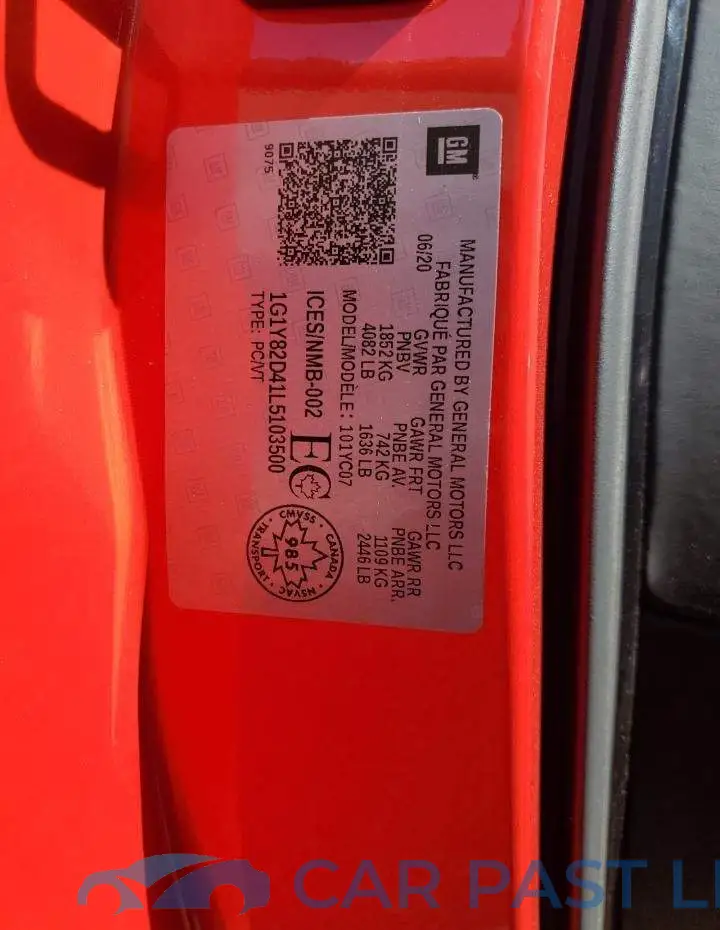 1G1Y82D41L5103500# 13