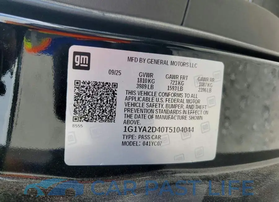 1G1YA2D40T5104044# 13
