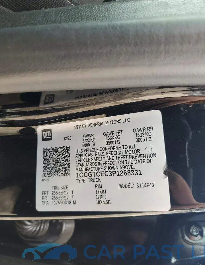 1GCGTCEC3P1268331# 12