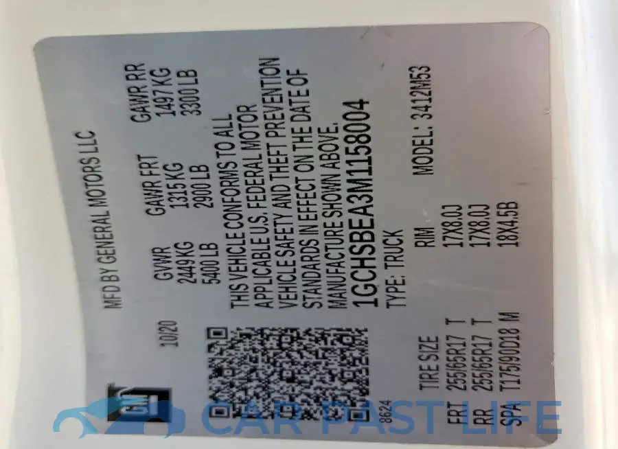 1GCHSBEA3M1158004# 13