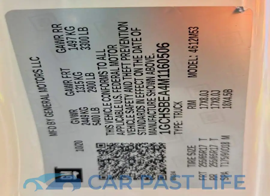 1GCHSBEA4M1160506# 12