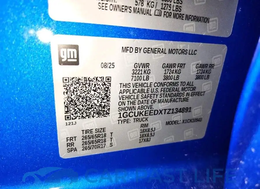 1GCUKEEDXTZ134891# 13