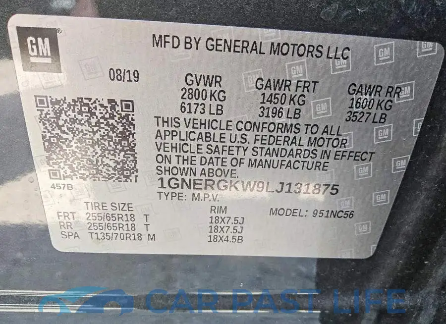1GNERGKW9LJ131875# 13