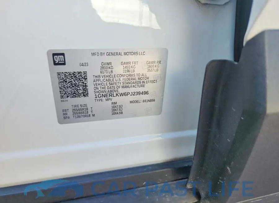 1GNERLKW6PJ239496# 13