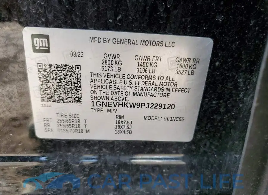 1GNEVHKW9PJ229120# 13