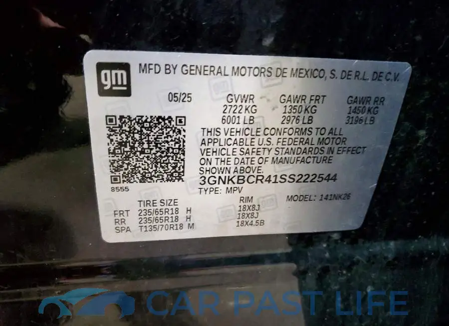 3GNKBCR41SS222544# 14