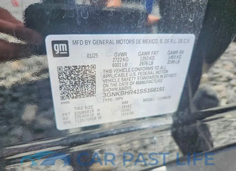 3GNKBHR41SS168191# 14