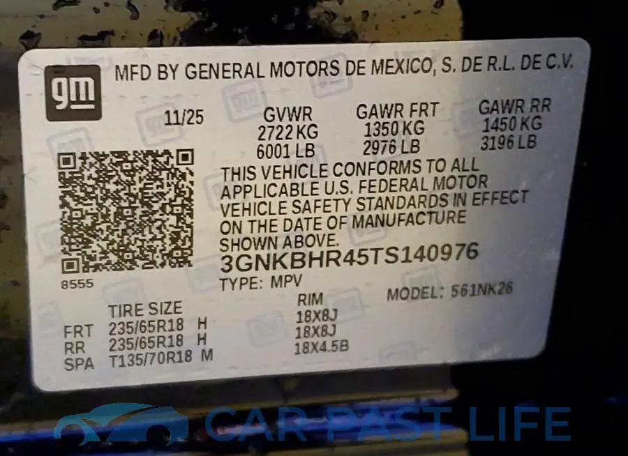 3GNKBHR45TS140976# 14
