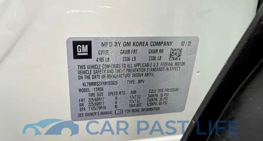KL79MMS2XNB103825# 10