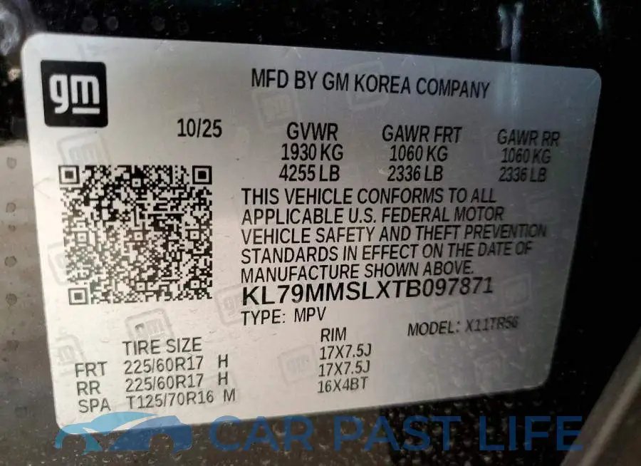 KL79MMSLXTB097871# 12