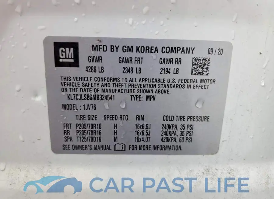 KL7CJLSB6MB324541# 13