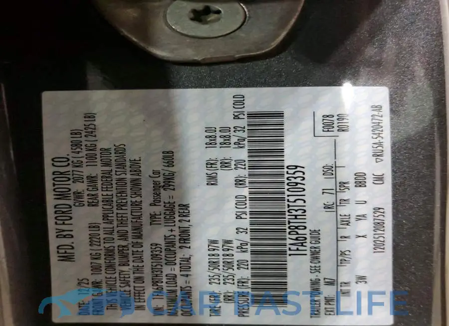 1FA6P8TH3T5109359# 12