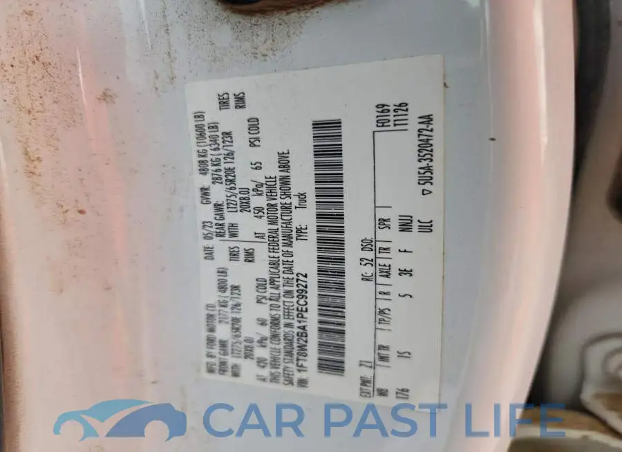 1FT8W2BA1PEC99272# 12