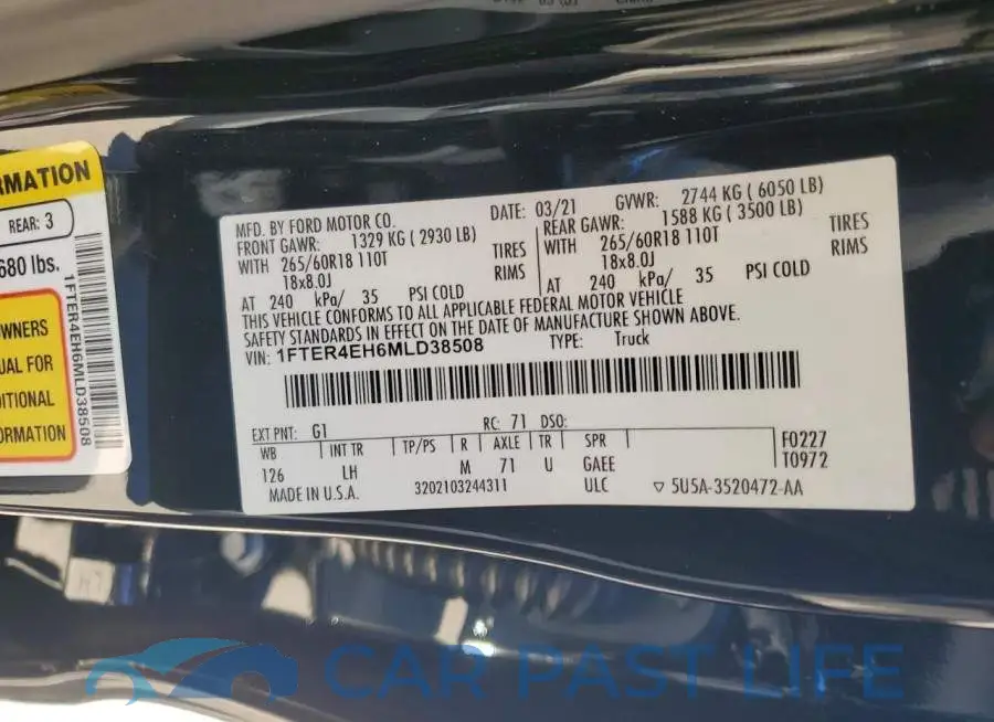 1FTER4EH6MLD38508# 13