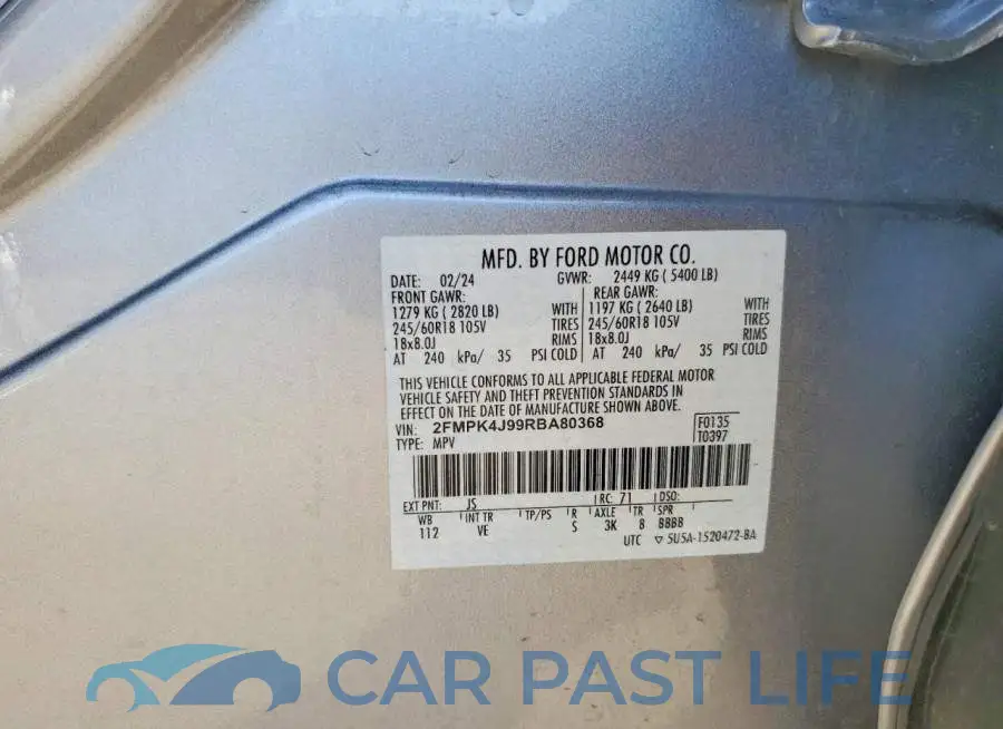 2FMPK4J99RBA80368# 12