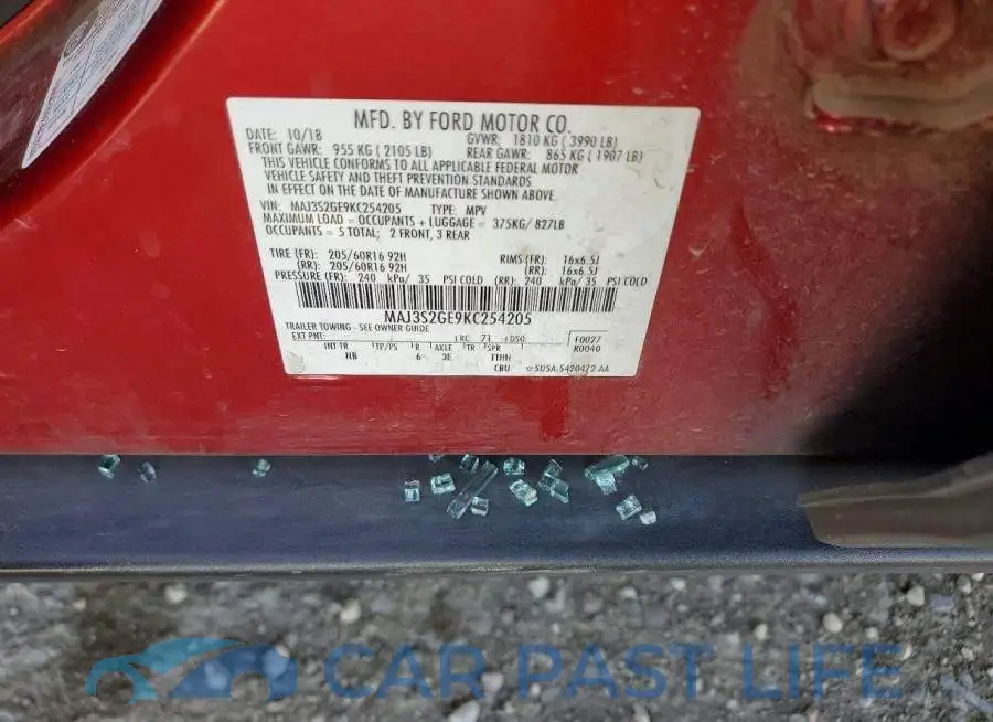 MAJ3S2GE9KC254205# 12