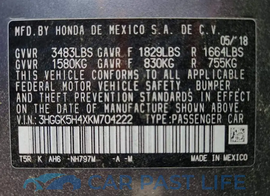 3HGGK5H4XKM704222# 13
