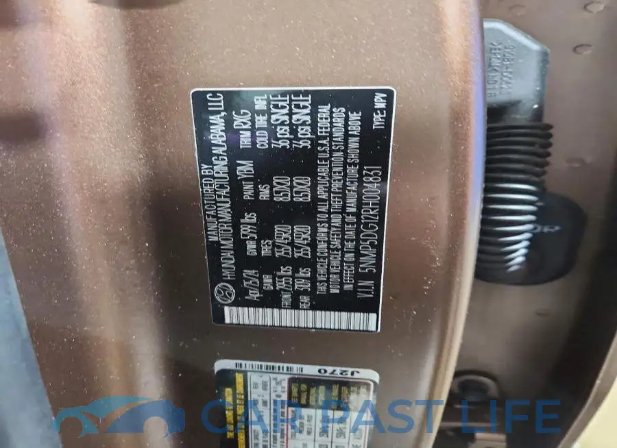5NMP5DG12RH004831# 13