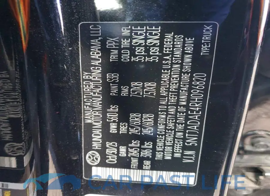 5NTJADAE4RH096820# 12