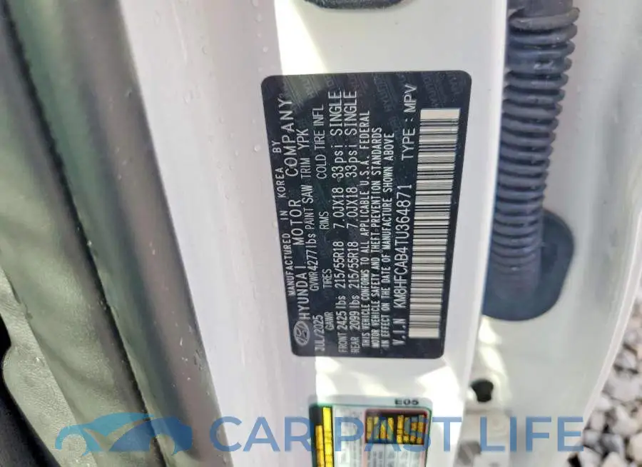 KM8HFCAB4TU364871# 13