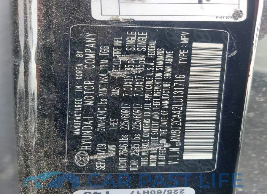 KM8J2CA42LU131716# 13
