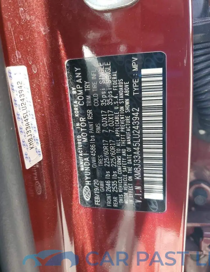 KM8J33A45LU243942# 13