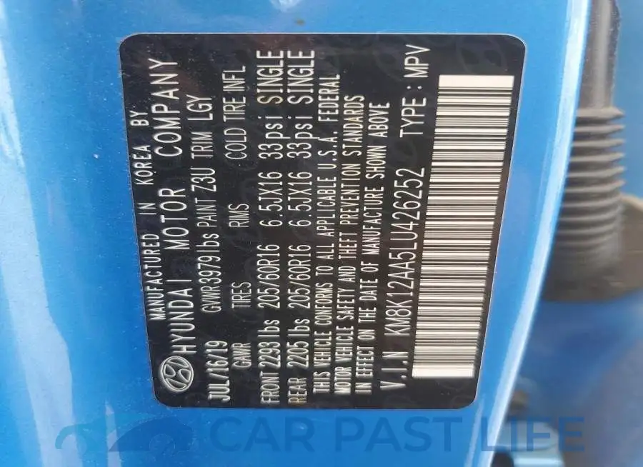 KM8K12AA5LU426252# 14