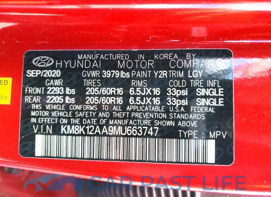 KM8K12AA9MU663747# 12